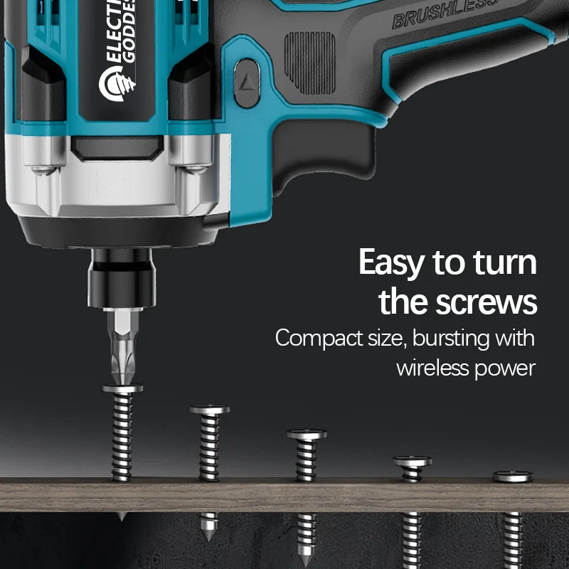 230NM Brushless Electric Screwdriver Multi-function Lithium Drill Cordless Driver Battery Set For Makita 18V Battery Pin