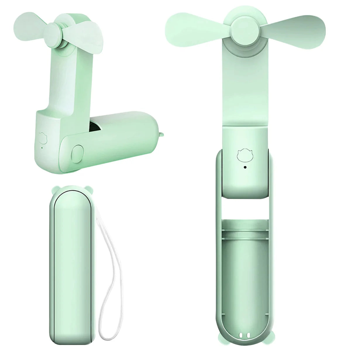Super Mini Handheld Fan USB Rechargeable Fan 3-speed Adjustable Suitable Portable Camping Small Fans for Travel Outdoor Use