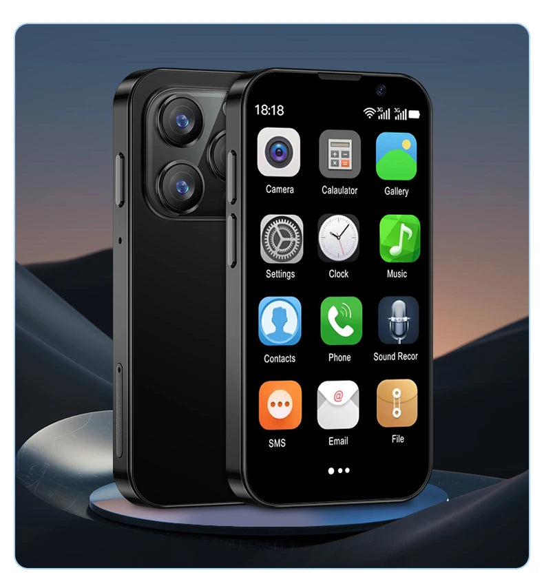 2025 New Mini Android Smartphone 3G WCDMA 2GB RAM 16GB ROM 3.0" Display 5MP Camera Dual SIM Smart Cellphone Play Store WhatsAPP