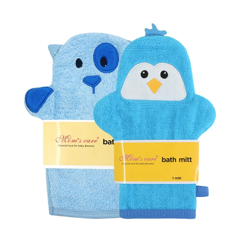 2-piece Nowborn Baby Child Boys and girls shower towels Cartoon Animal Embroidery Bathing Towel