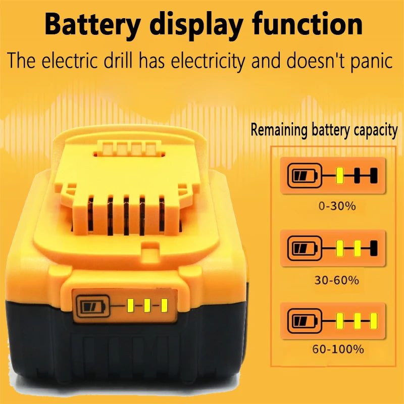 Original for DeWalt 6Ah/8Ah/12Ah 20V battery replaceable DCB184 DCB200 DCF892 DCF845 DCF850 DCF911 DCD800 DCD805 Tools Battery