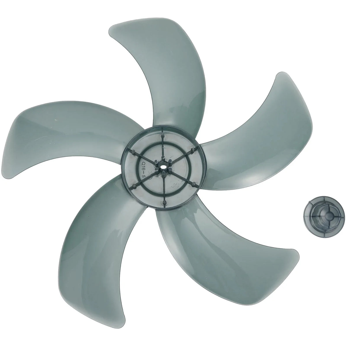 16 Inch Five Leaf Replacement Fan Blade With Nut Cover For Stand Fans And Desk Fans Plastic Material For Household Use