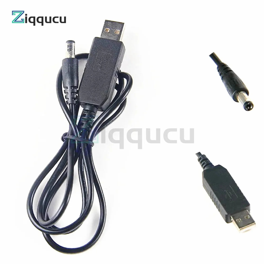 USB Power Boost Line DC 5V to DC 5V 9V 12V Step UP Module USB Converter Adapter Cable with Switch Plug Length 1m