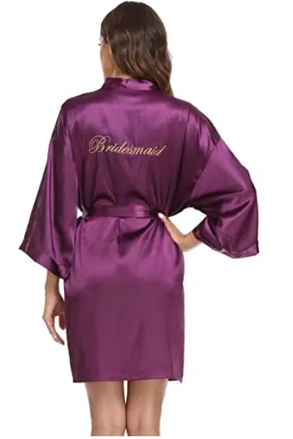 Summer Lace Sleepwear Bride&Bridemaid Wedding Robe Gown Solid Embroidery Kimono Bathrobe Women Casual Home Night Dress M L Xl