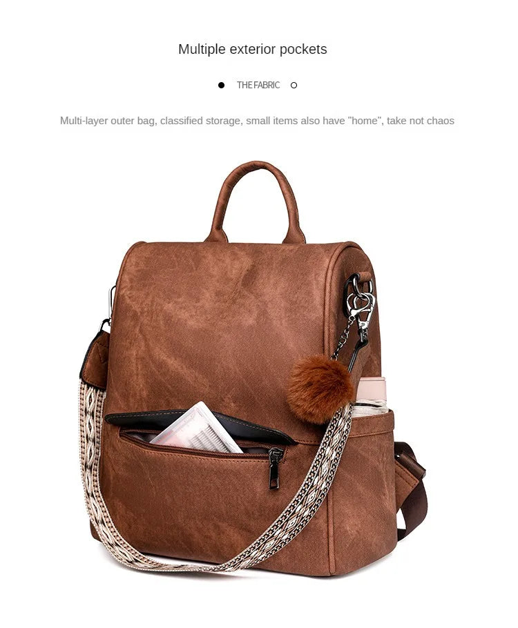 Womens Purse pu Leather Backpack Purse for Women Fashion Backpack Ladies Designer Ladies Shoulder Bags for Travel College Work