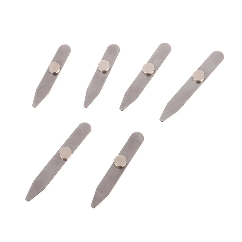 3 Size Stainless Steel Collar Stays For Man Collar Support Business Men Gift Shirt Bone Stiffener Inserts Fixed