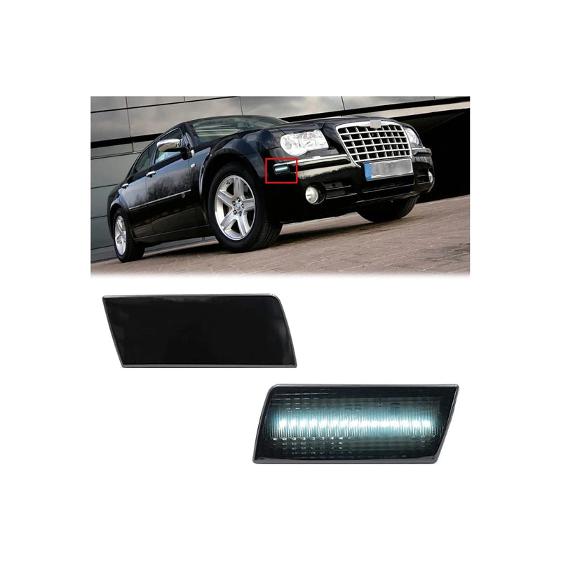 2Pcs LED Side Marker Light Turn Signal Lamps Parking Lamp For Chrysler 300 2005 2006 2007 2008 2009 2010 Car Accessories