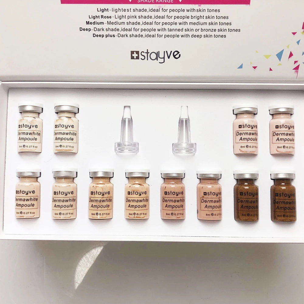 Korea Stayve BB Cream Glow Skin Booster Ampoule Kit Niacinamide/Salmon DNA  Face Foundation Moisturizing Cream Skin Care Beauty