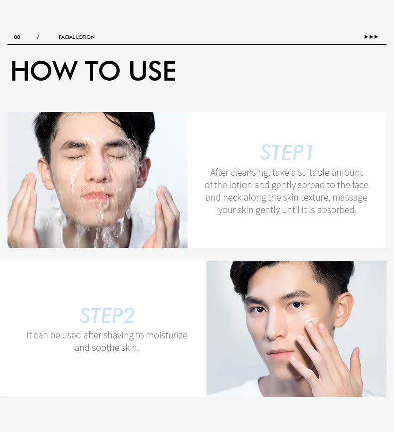 LAIKOU Face Lotion For Men Sensitive Skin Firming Cream Refreshing Moisturizin Men's Night Moisturizer Facial Skin Care Products