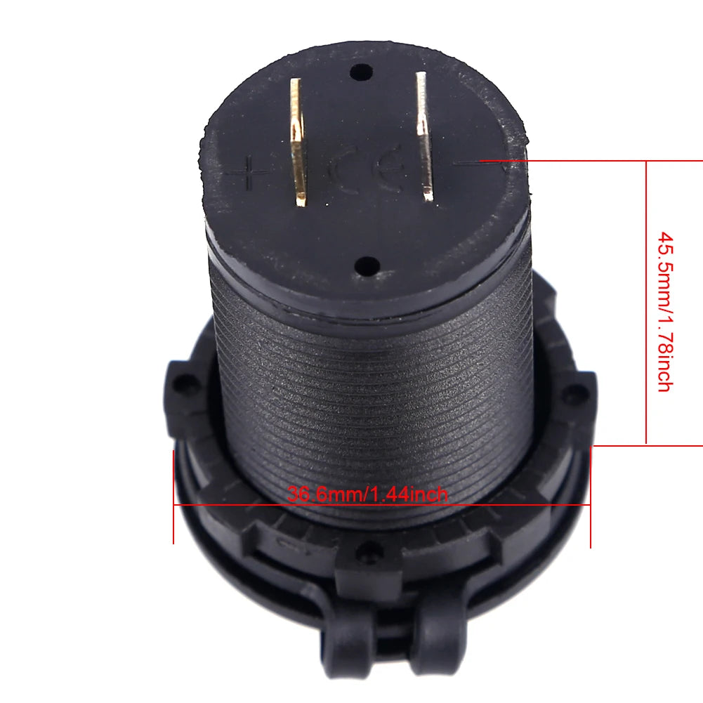 Universal Car Charger USB Vehicle DC12V-24V Waterproof Dual USB Charger 2 Port Power Socket 5V 2.1A/1A car-charger
