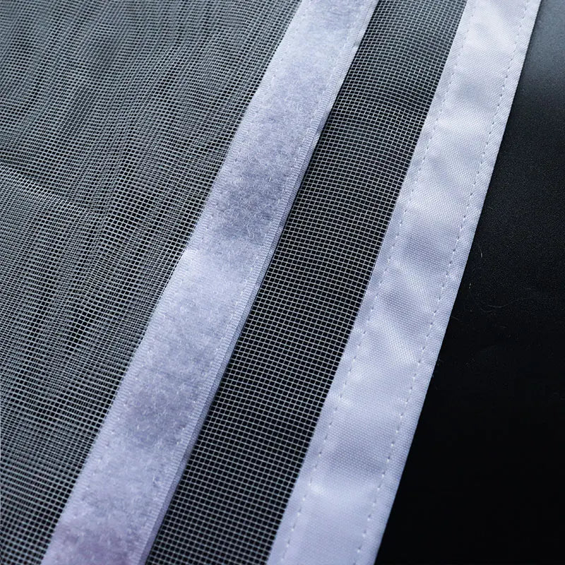 Window Mosquito Net Screen Mesh with Zipper Customized size white  Invisible Fiberglass Mesh Summer Prevent Mosquitoes Flies