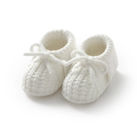 Baby First Walkers Shoes Cute Bowknot Hand Knitted Newborn Boys Girls Prewalkers 0-12m Infant Kids Soft Soled Footwear Anti-Slip