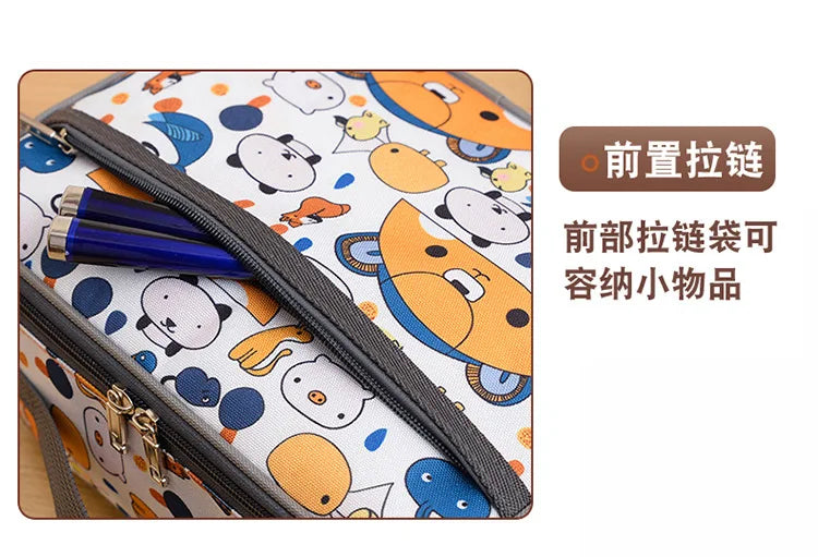 New lunch box bag large capacity kindergarten schoolbag storage bag and high appearance level lunch bag