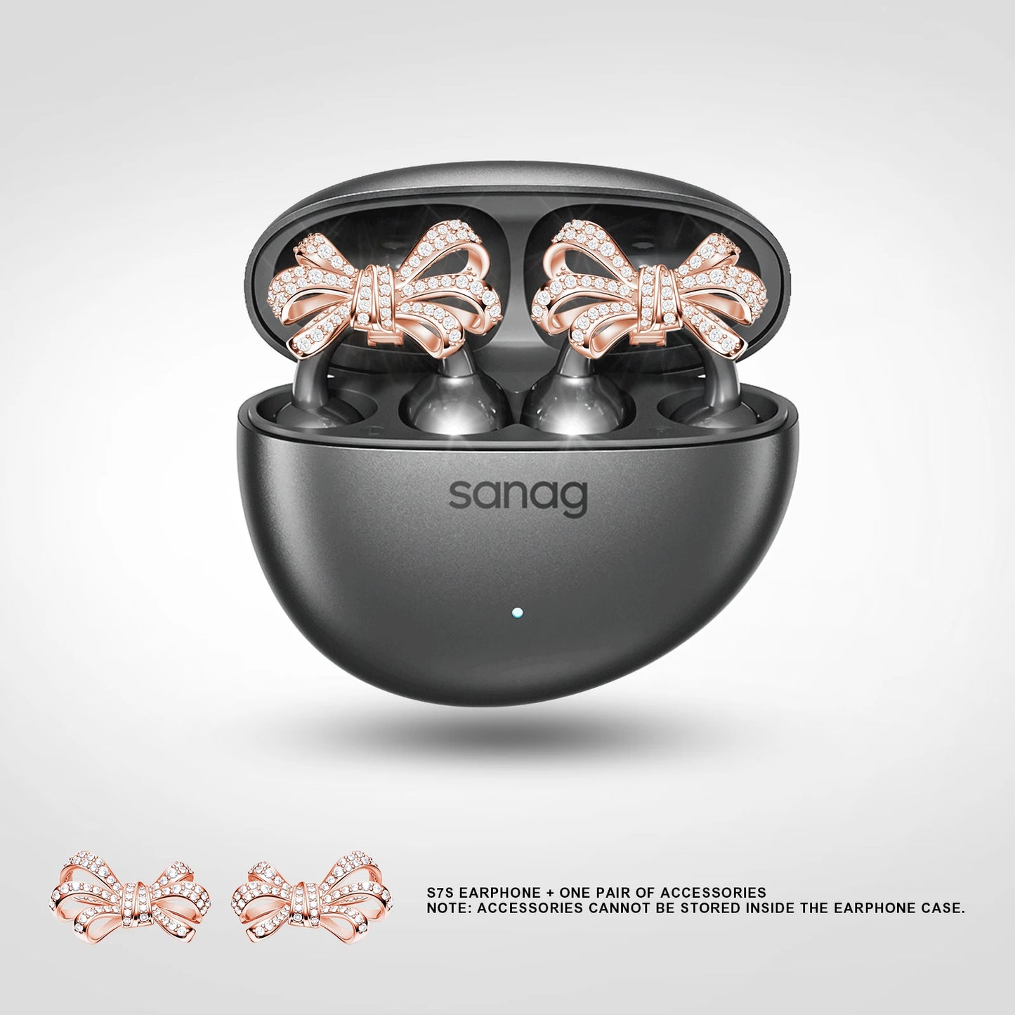Sanag S7S AI Open Ear Clip on Headphones HiFi 3D Stereo Sound Quality AI Assistant Wireless Bluetooth Earphones APP EQ Setting