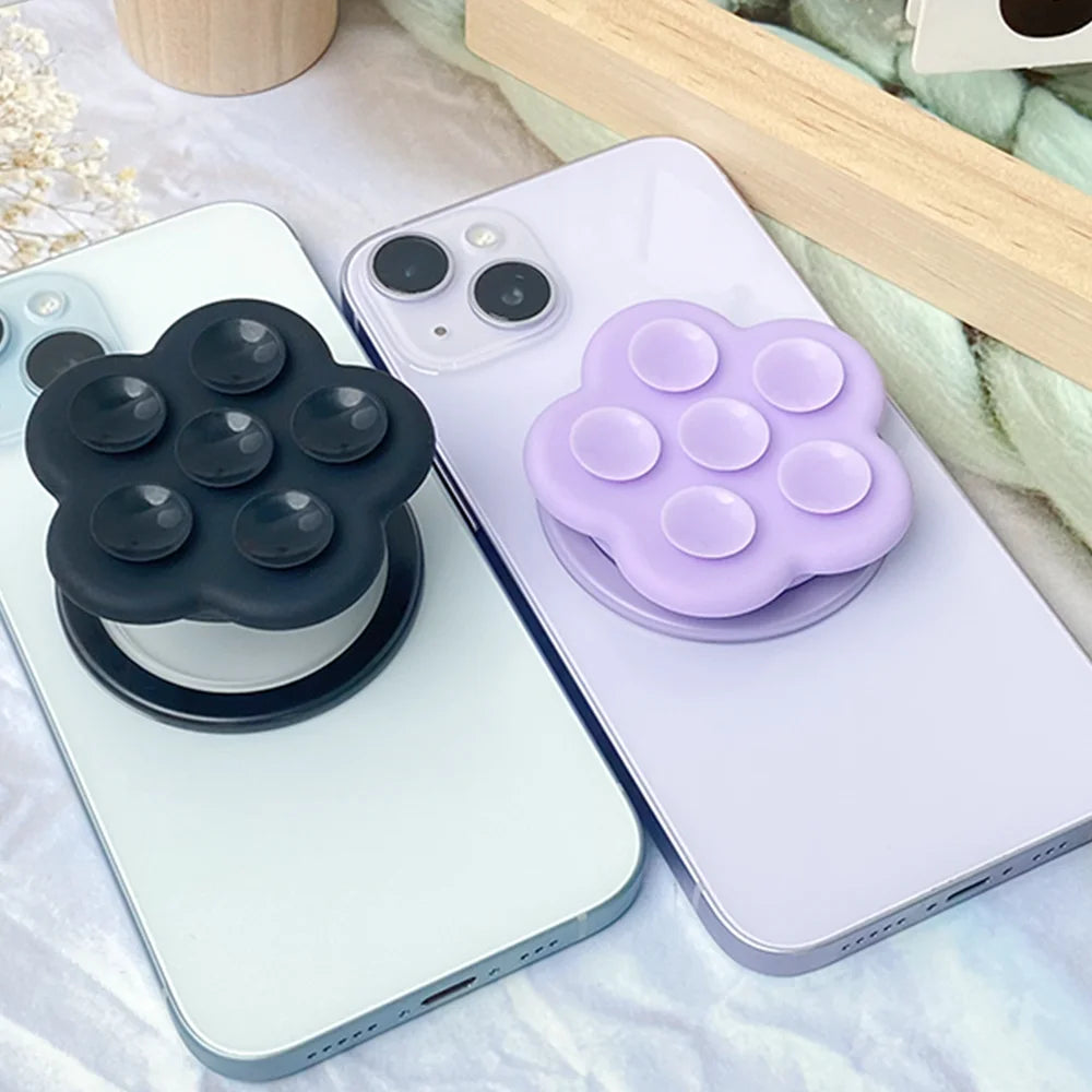 Grippopso Universal Magnetic Suction Cup Phone Holder Mirror Shower Silicone Suction Phone Case Grip Stand Holder for IPhone