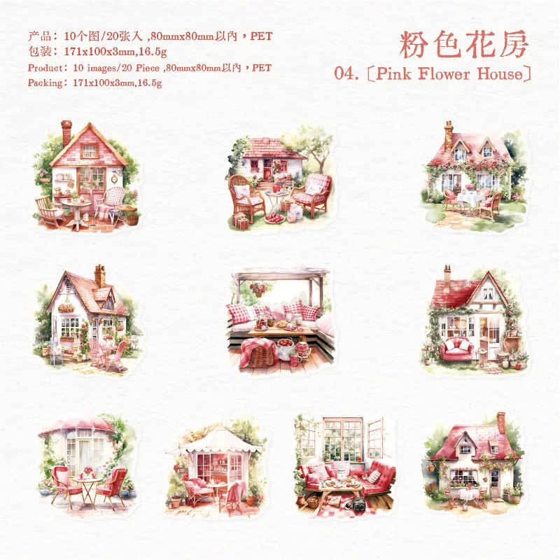 20pcs/lot Kawaii Stationery Stickers everyday household chores sticker pack DIY Craft Scrapbooking Album Junk Journal