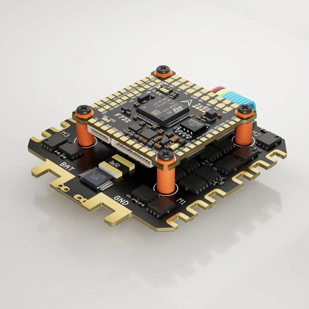 DAKEFPV F722 Flight Control FC 3-12S 100A 120A 4in1 ESC F722 Flight STACK 30x30mm For Remote Control FPV Racing Drone