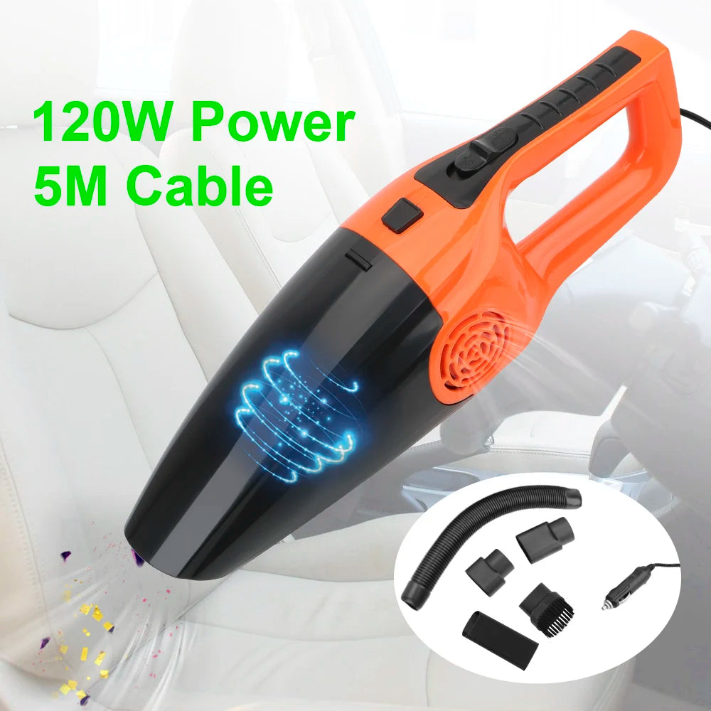 Car Vacuum Cleaner Portable Wet And Dry dual-use Vacuum Cleaner Powerful Handheld Mini Vaccum Cleaners High Suction 12V 120W