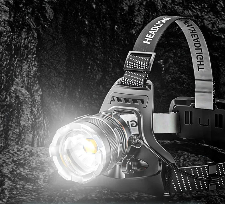 XHP90 Sensor Headlight High Power LED Headlamp Rechargeable Flashlight Built-in 18650 Battery Fishing Camping Head Lamp