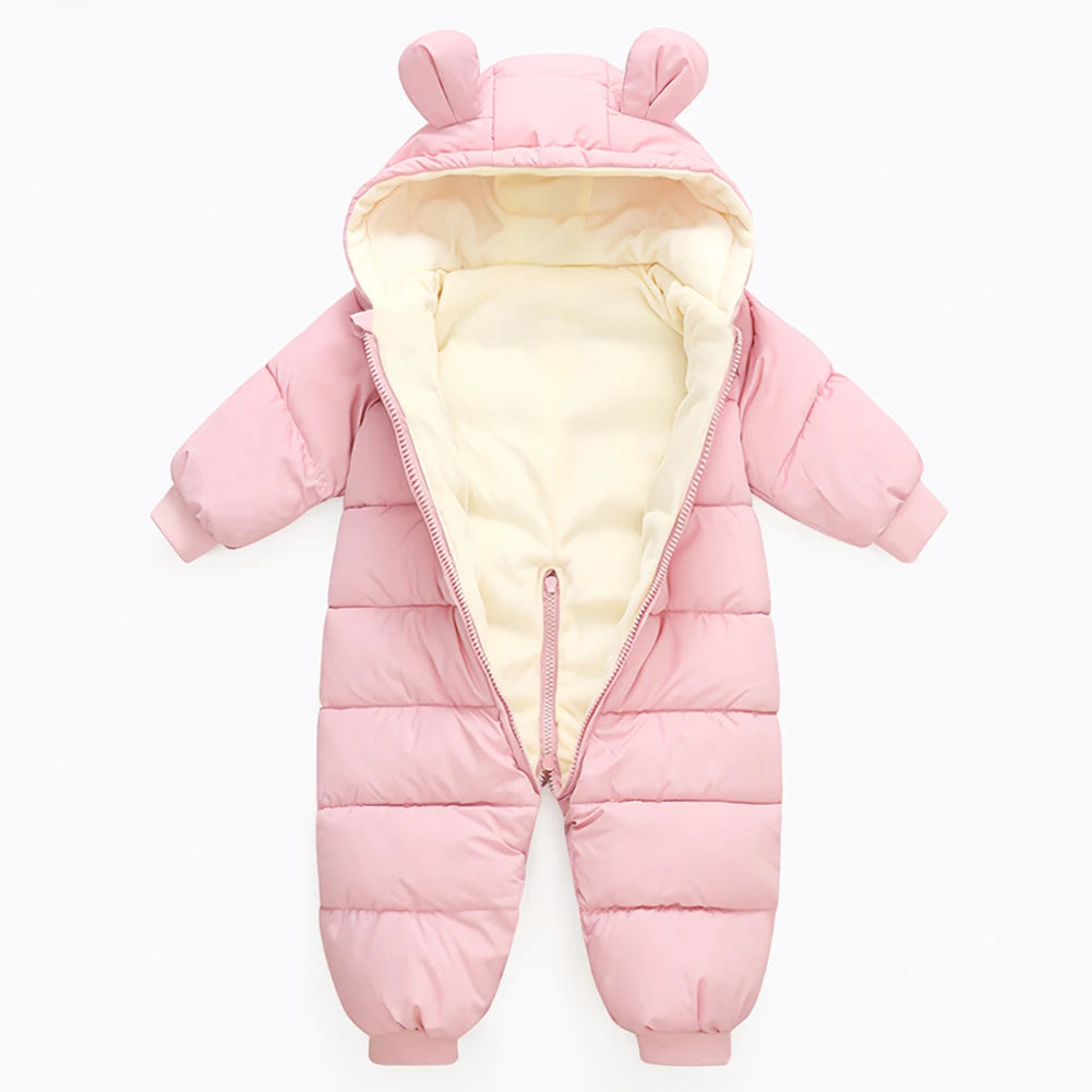 LPATTERN Toddlers Winter Romper,Hood Windproof Babies Jumpsuits,Infant Boys Overalls,Girls Sonwsuits,Warm Children's Outfits