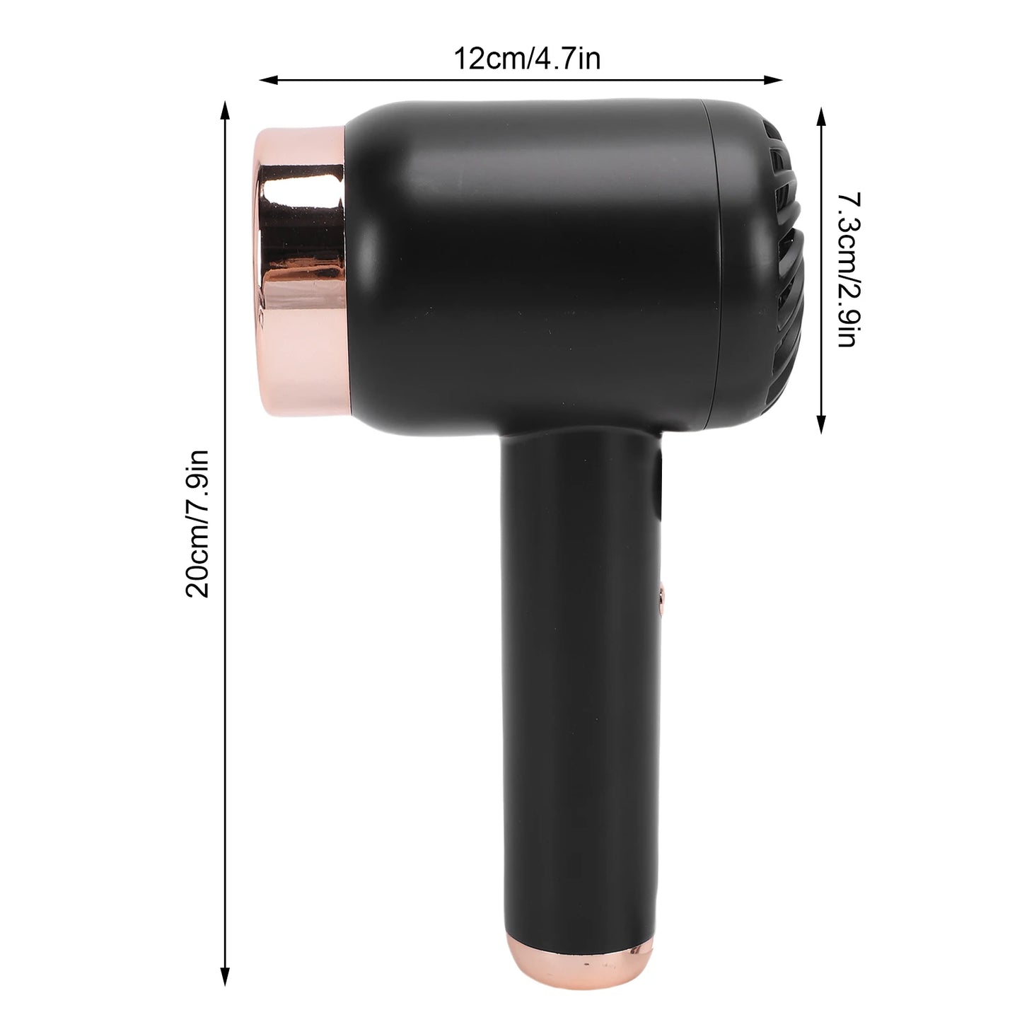 Portable Hair Dryer Cordless Hair Dryer 1000W USB Blow Dryer Negative Ionic Hot and Cold Wind High Speed for Home Travel