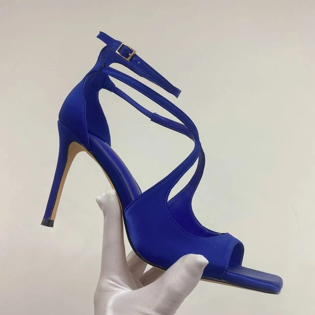 Summer New Fashionable High-heeled Women's Open Toed Sandals Dance Shoes Party Sexy 34-44 Large Women's Shoes