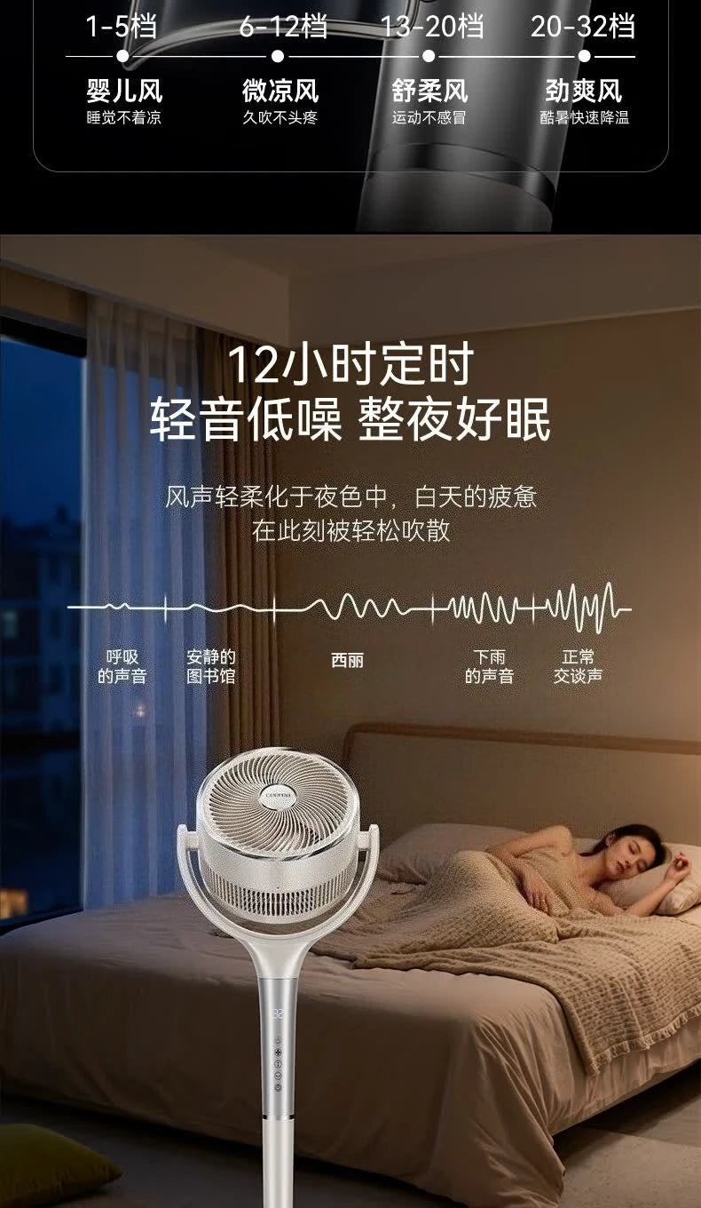 Portable Floor Fan with Remote 2026New Quiet Air Circulation Fan Strong Wind Energy Efficient for Home Bedroom Office   fans