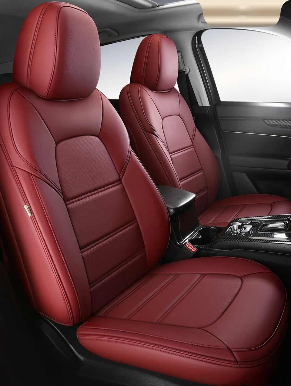 Custom Car Seat Cover For Mazda 3 Bk Bl Cx4 Cx7 6 Cx3 Cx30 Cx5 Atenza Luxury Leather Man Woman Gifts Auto Interior Accessories