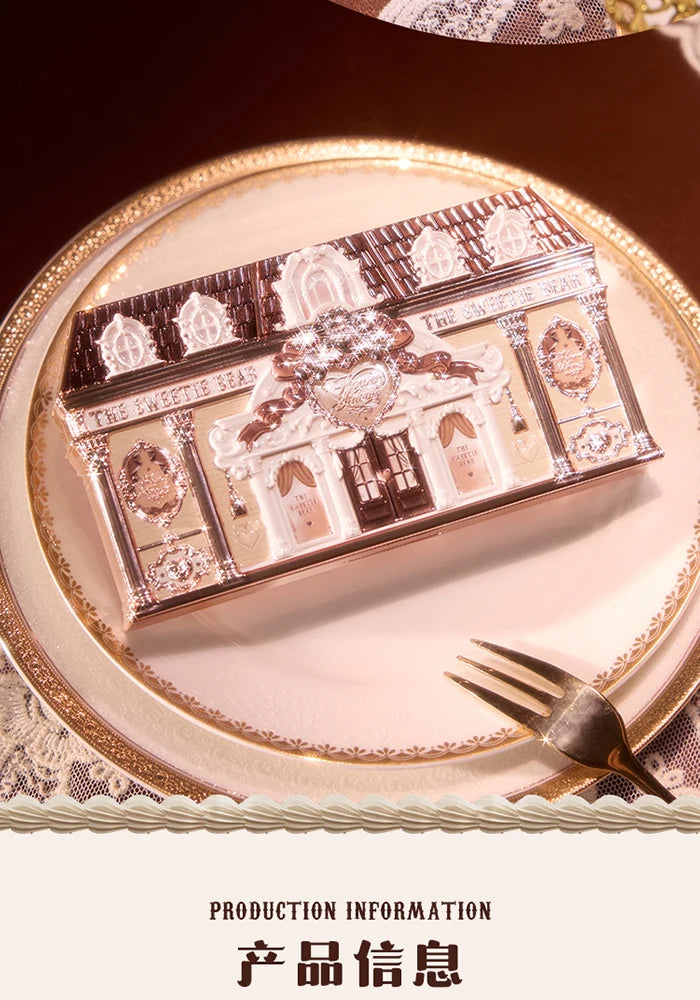 Flower Knows The Sweetie Bear Collection Eyeshadow Palette 6 Colors Glitter Matte Natural Bronzer Multi Use Kawaii Makeup