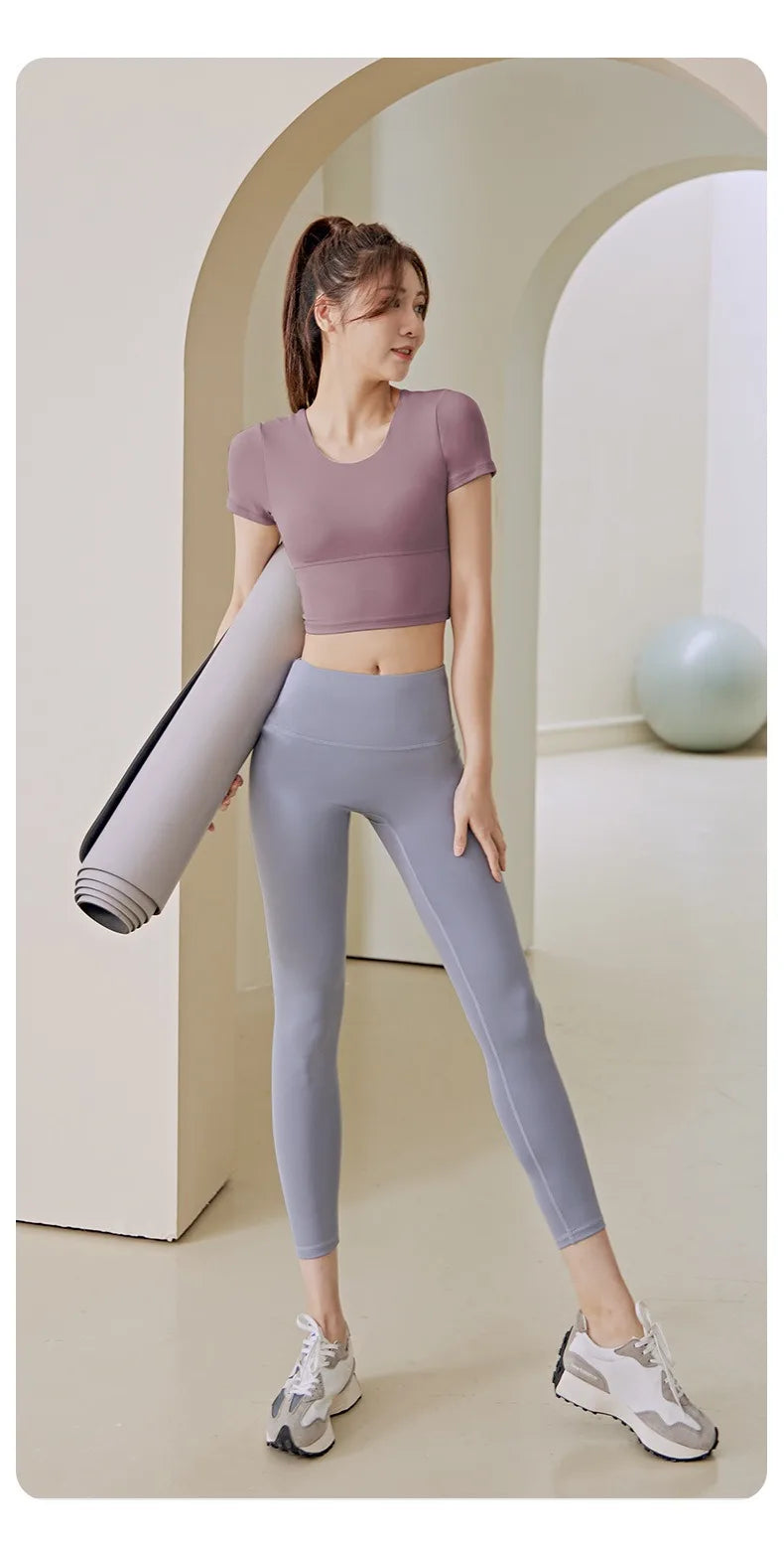 Aiithuug Tennis Skorts Cross-waist Skirted Legging Yoga Legging with Skirts Tennis Leggings Soft Stretchy Tennis Dresses Running