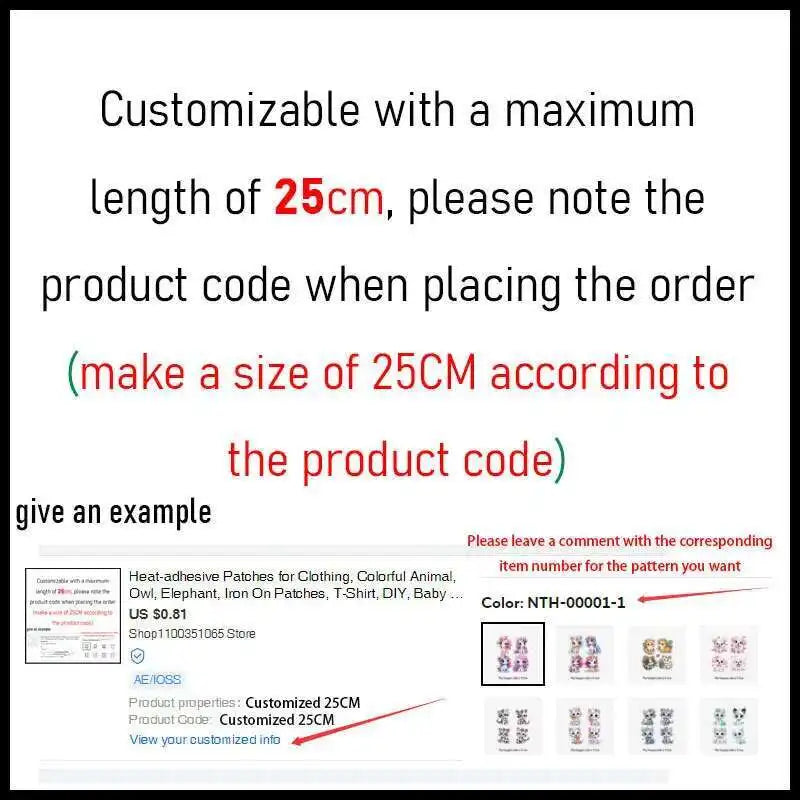 Beetle Dinosaur Rainbow Flower heat transfer iron on printing vinyl stickers T-shirt stickers DIY Toy doll clothing decoration