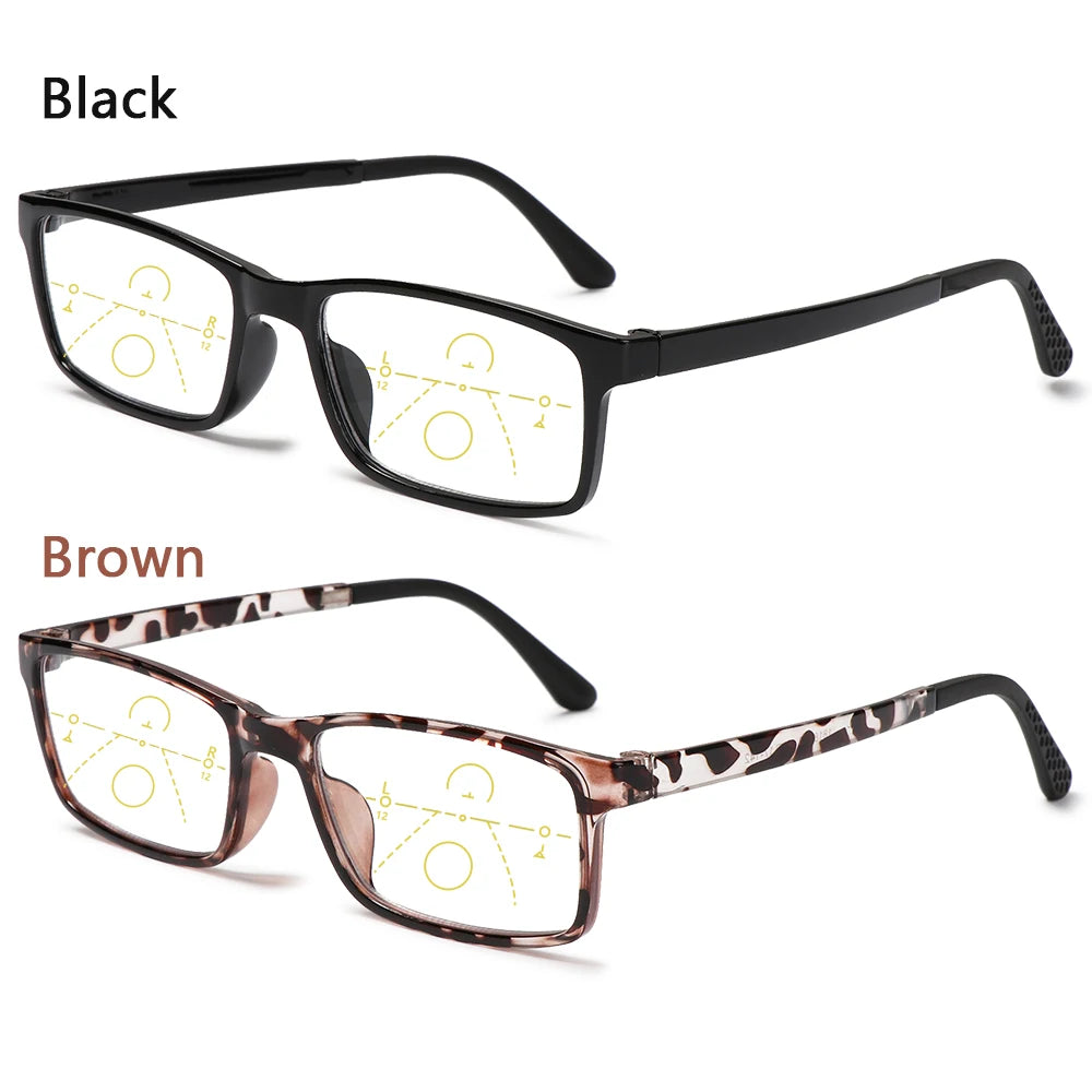 Intelligent Multifocal Progressive Reading Glasses for Men Women Near and Dual-use Anti-Blue Light Eyewear Очки Для Зрения