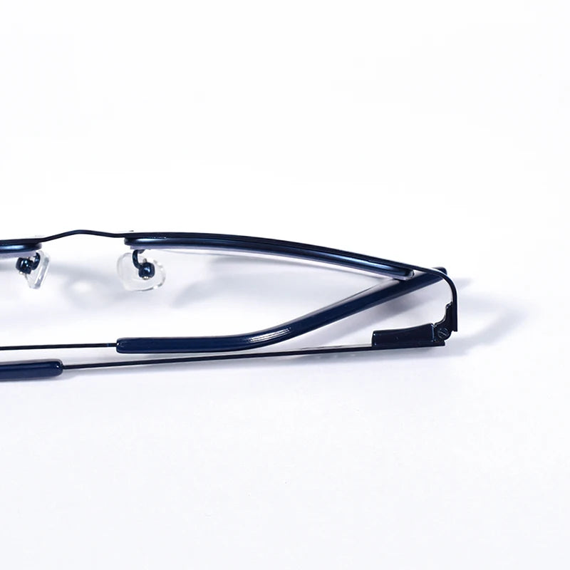 2025 NEW Men Blue light blocking Reading Glasses for Men Metal Full Frame Readers Magnifier Presbyopia Lens Eyewear +75+100+125