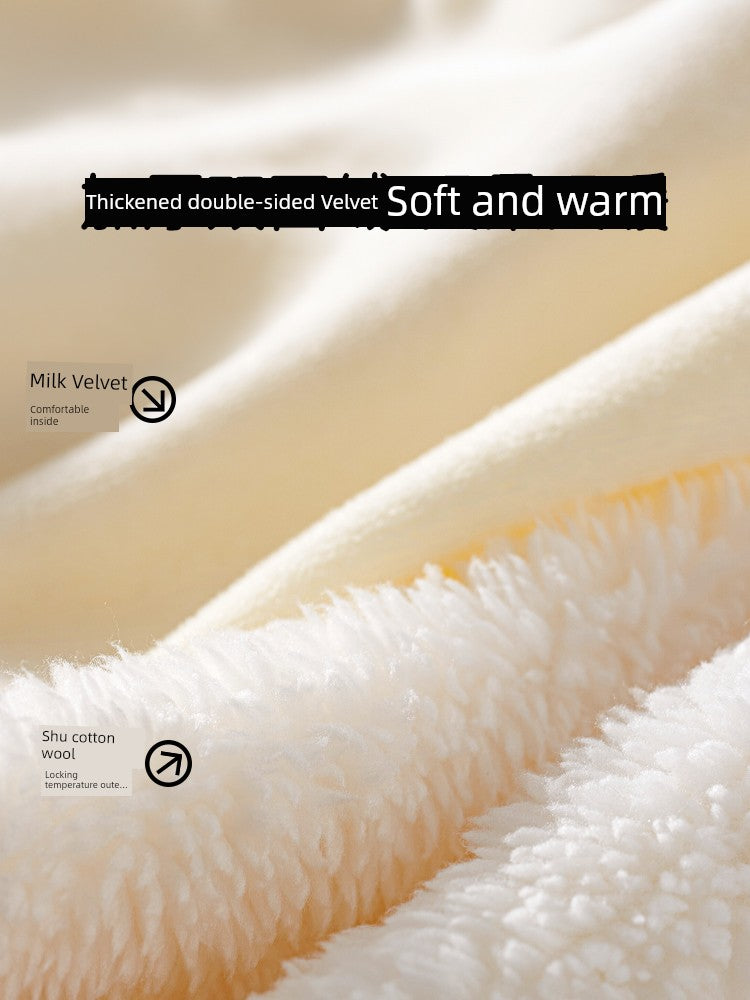 European Pregnant Woman and Baby Autumn and Winter Clothes Baby Going out Cotton-Padded Clothes Thickened Warm Jumpsuit Cute Double-Sided Velvet Outwear Romper