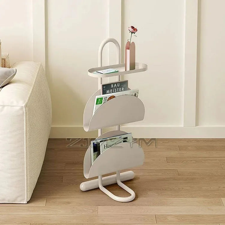 3-Tier Save Space Side Table Removable Sofa Side Cabine Living Room Balcony Coffee Table Magazine Bookcase Bedroom Bedside Shelf