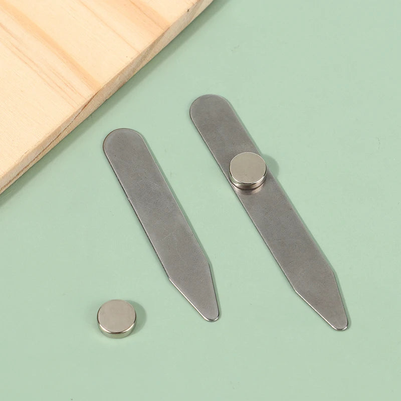 3 Size Stainless Steel Collar Stays For Man Collar Support Business Men Gift Shirt Bone Stiffener Inserts Fixed