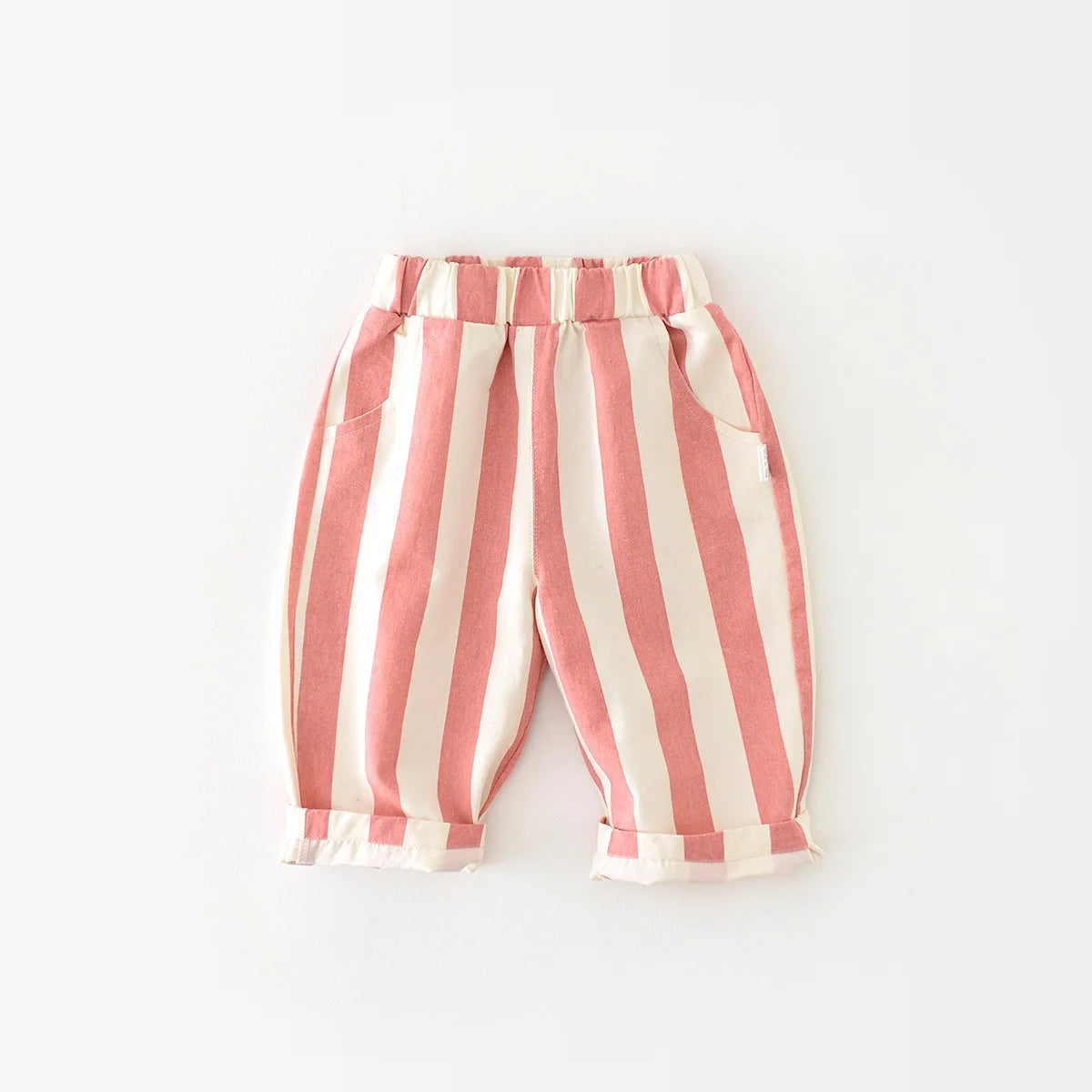2025 Spring Striped Bliss for Babes Toddler Pants: Unleash Springtime Cuteness with Our New Arrival Kids Trousers