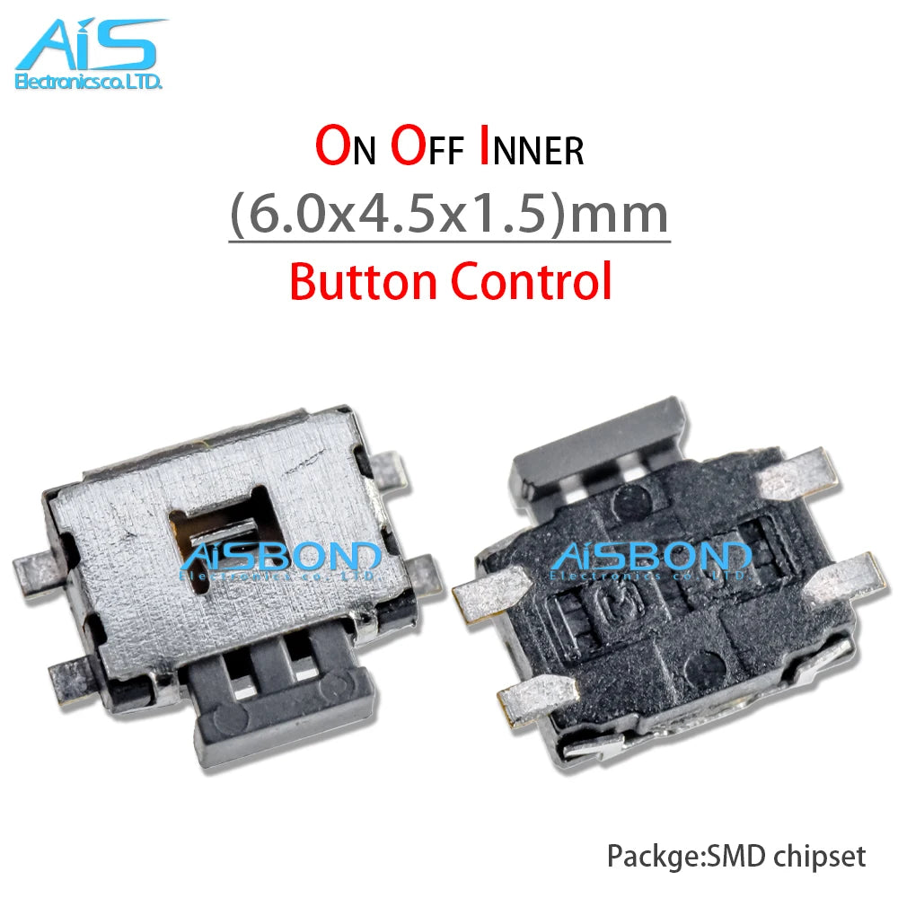 10Pcs/Lot Mobile Phone Power On Off Inner Micro Switch Button Control For Sansung S2 S3 S4 Note3 I8190 I8160 3mm 4mm 5mm HTC