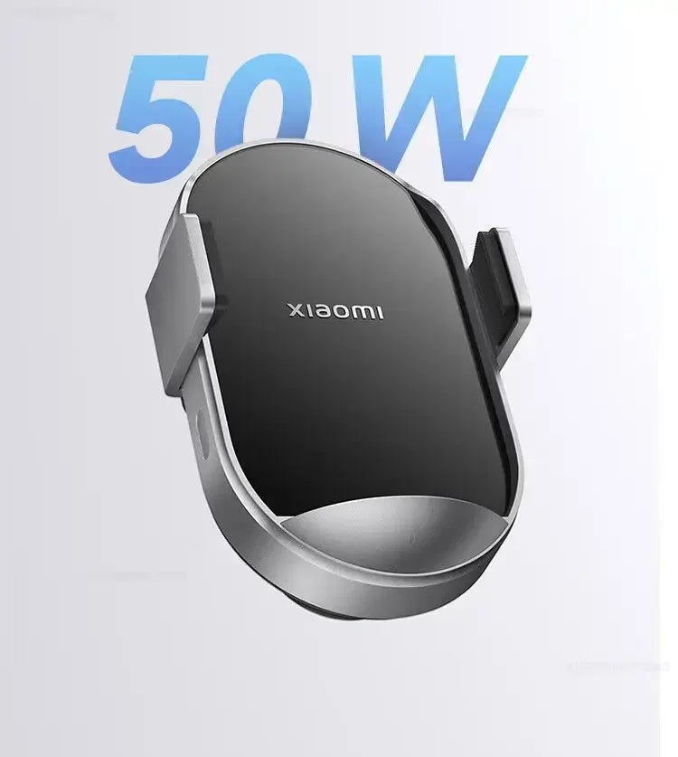 Xiaomi 50W Wireless Car Charger Set Smart Fast Quick Charging Auto Accessories Support Power-Off Car Mount Induction Charging