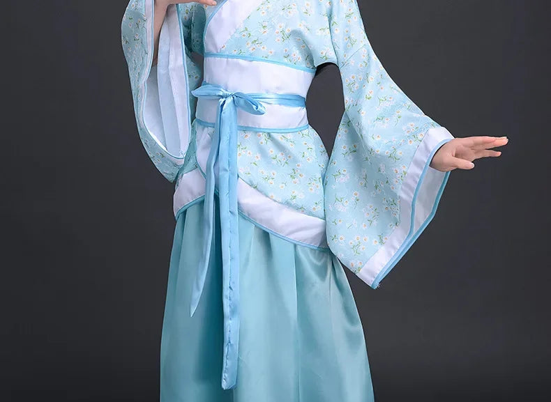 Halloween Cosplay Kids Set Dance Performance Dress for Girls Show Disfraz Child Hanfu Dress Costume Chinese Traditional Clothes