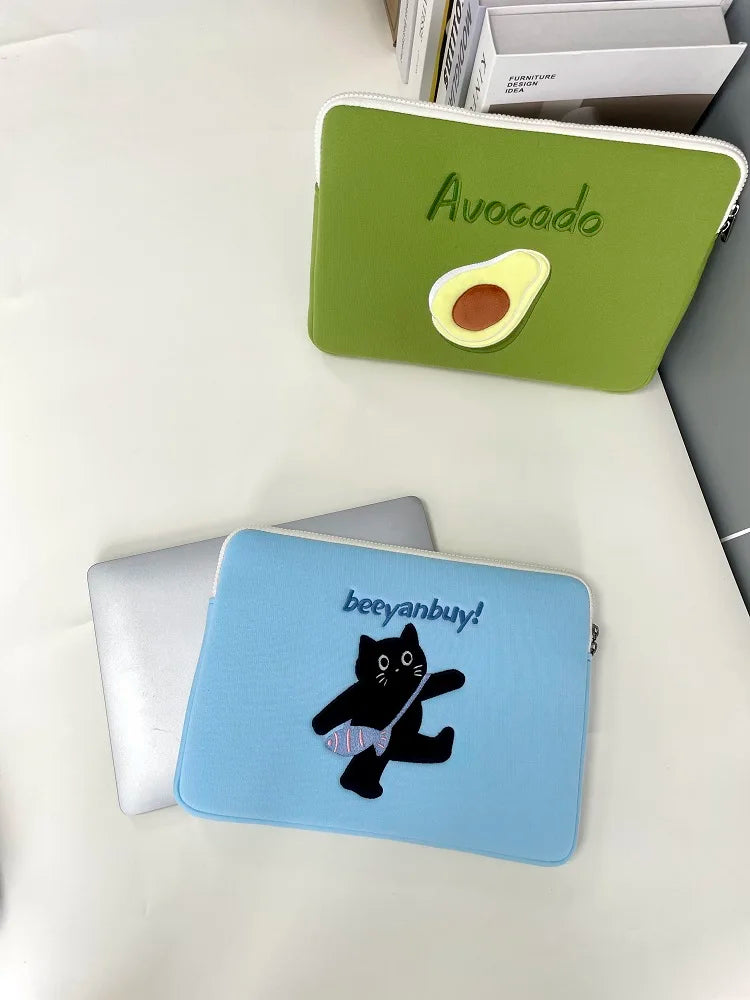 Cute Laptop Sleeves Carring Case 13 13.6 15 15.6 Inch Computer Bags for Macbook airM1 13.3 PRO14 15 Inch ASUS HP Liner Sleeve