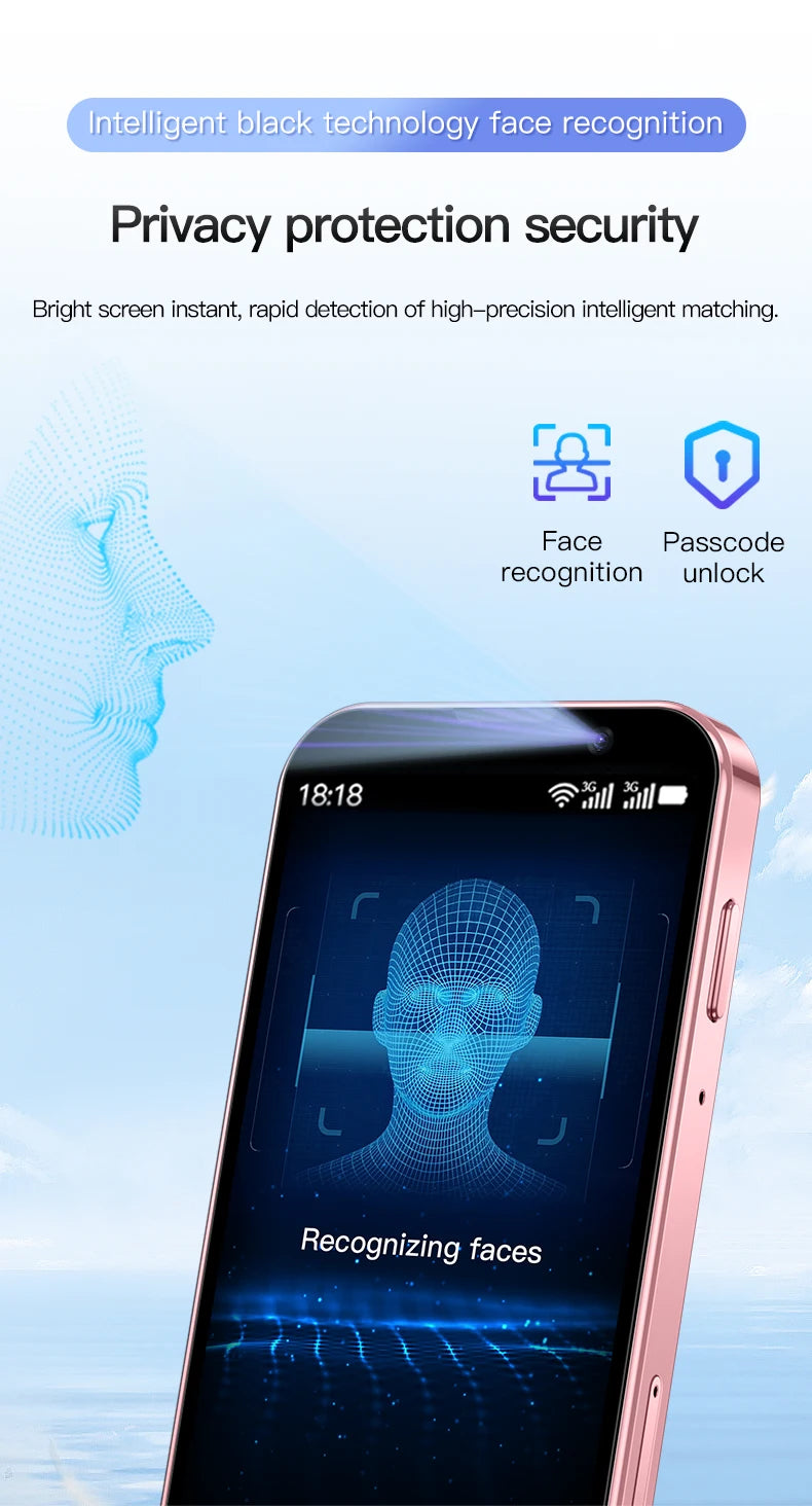 2025 New Mini Android Smartphone 3G WCDMA 2GB RAM 16GB ROM 3.0" Display 5MP Camera Dual SIM Smart Cellphone Play Store WhatsAPP