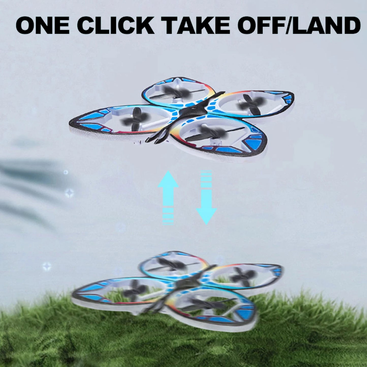 Mini Drone for Kids Remote Control Drone with Colorful Light 3D Flip, Headless Mode, Altitude Hold Ideal gift Toy for Beginners