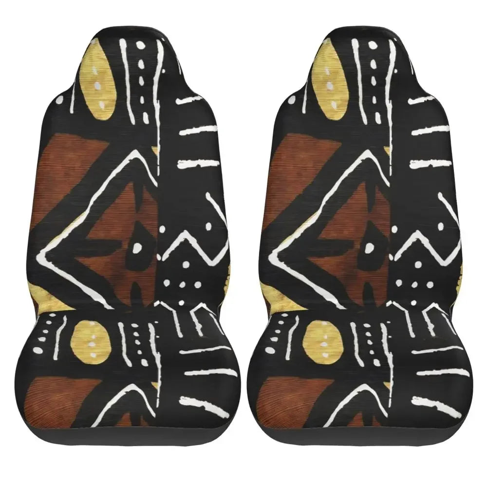 Antique African Textile Print Universal Car Seat Cover Protector Interior Accessories Women Seat Cushion/Cover Seat Protector