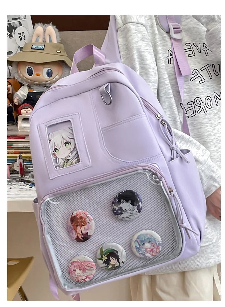 Japanese College Style Fashionable Backpack for Students Large Capacity Backpack for Women Highvalue Outdoor Backpack