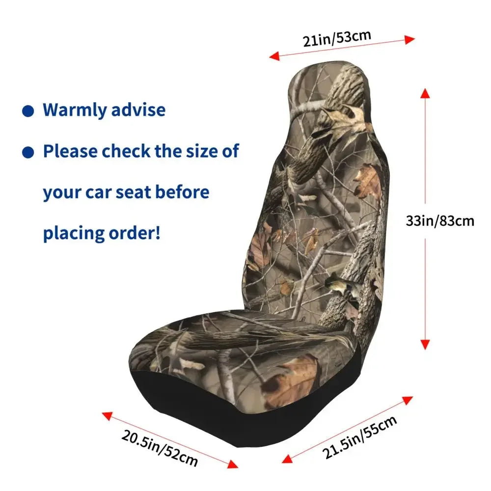 Camouflage Hunting Universal Car Seat Cover Four Seasons For SUV Tree Car Seat Covers Fiber Seat Protector