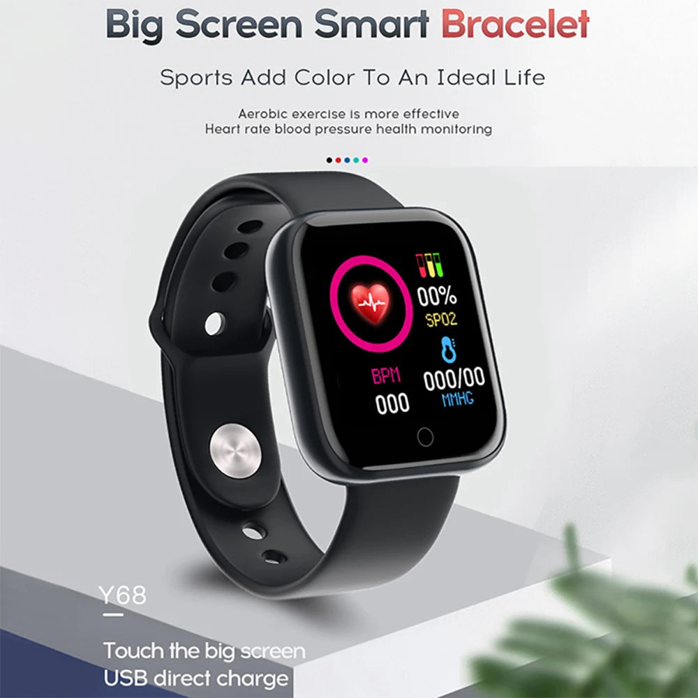 Smart Watches For Women Men Bluetooth Connect Phone Player Music Control Fitness Heart Rate Monitor Sport Bracelet Digital