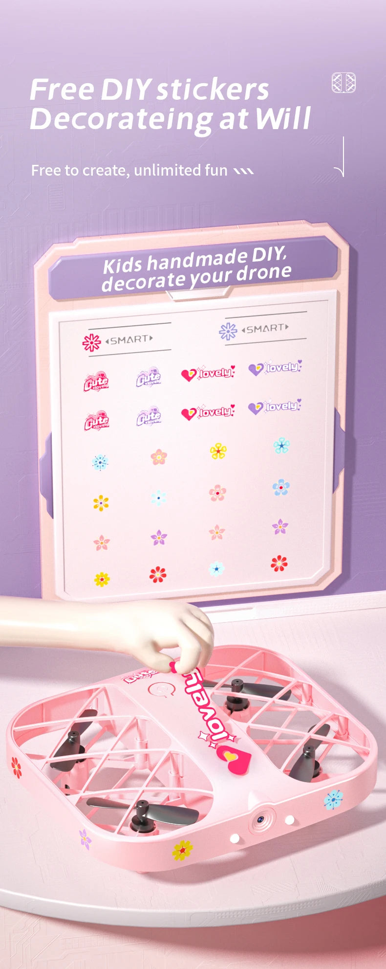 Mini Drone With 4k Professional Camera Air Hover 360° Roll Wide-Angle Camera Portable Long Life Remote Control Helicopter Toy