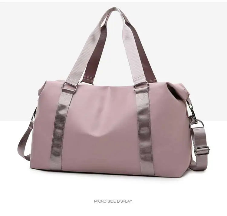 Large Travel Bag Women Tote Bag Handbag Waterproof Shoulder Bag Weekend Sports Gym Bag Female Personalized Custom Logo Pattern