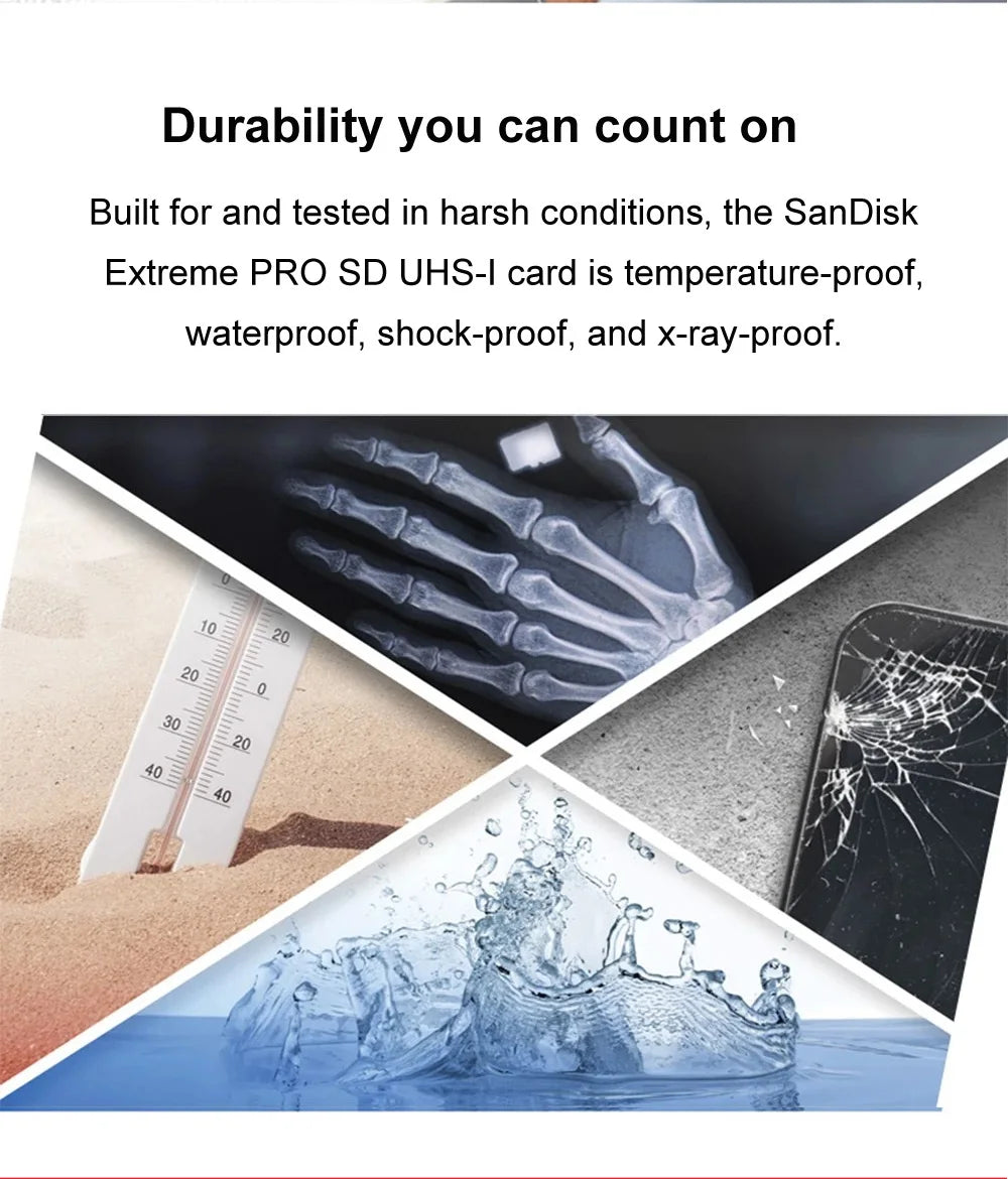 SanDisk Ultra/Extreme/Extreme PRO SD Card 256GB 128GB 64GB SDXC 32GB SDHC Memory Card C10 U1 U3 Carte SD Card  for Camera 4K UHD